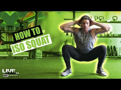 How To Do An ISOMETRIC SQUAT | Exercise Demonstration Video and Guide