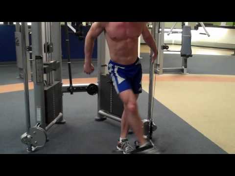 Standing Straight Leg Hip Flexion (Cable Machine) 