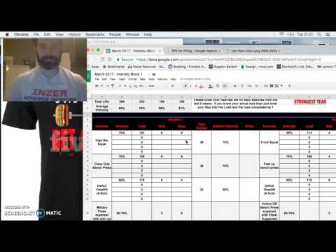 Free Strength / Powerlifting Programme - Your Strongest Year - Block 3 - Intensity