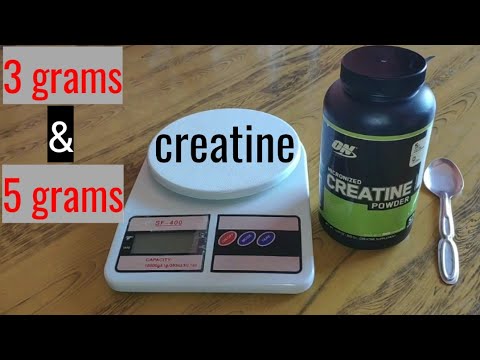 How much is 3 &amp; 5 grams creatine (micronized)