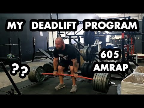 655/605lb Deadlift AMRAP PLUS My Off-Season Volume Program + Contest Peak - Strongman Nationals Prep