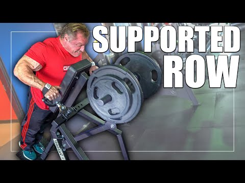 Supported Row for a &quot;THICK BACK&quot; Exercise Index