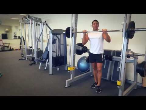 Smith Machine Front Squats (Exercises.com.au)