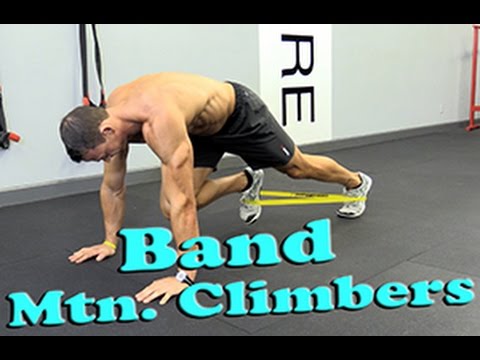 Band Mountain Climbers Exercise