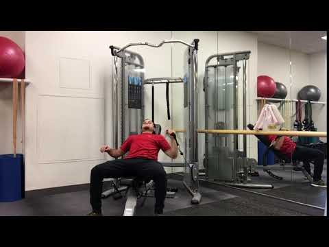 Cable Single Arm Incline Bench Press