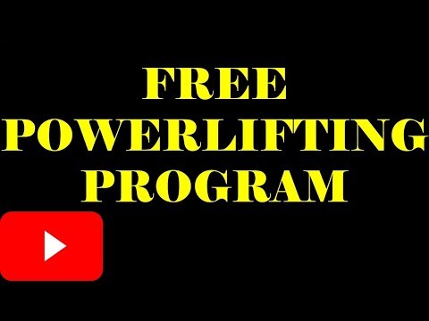 FREE POWERLIFTING PROGRAM