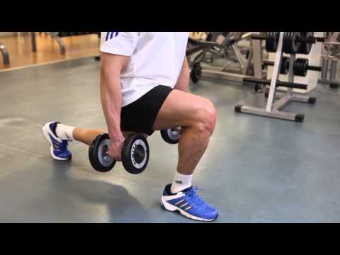 Dumbbell Lunges - Thighs Exercise