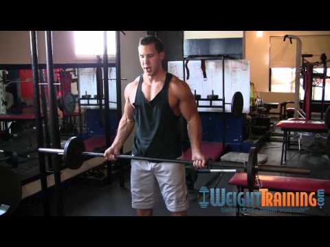 Wide-Grip Barbell Curl - How to do Standing Wide-Grip Curls