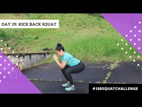 KICK BACK SQUAT. DAY 29// BLOGILATES 100 SQUAT CHALLENGE