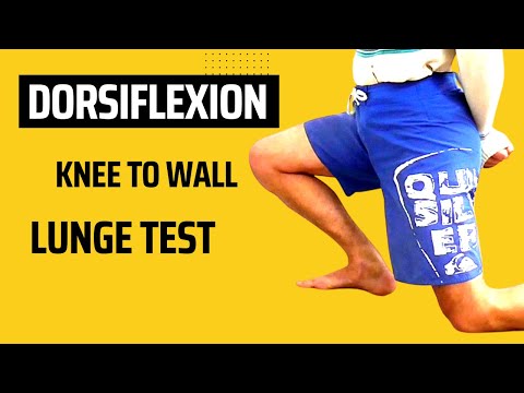 Knee to Wall Dorsiflexion Lunge Test for the Ankle