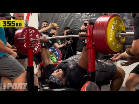 Julius Maddox 355kg (782.6lb) RAW Bench Press World Record 2021