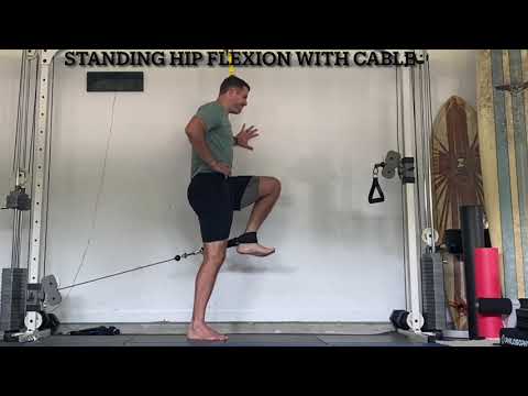 Standing Hip Flexion with Cable (Activation)