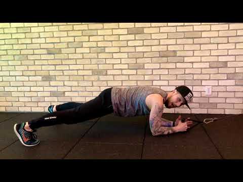 Front Plank Single Arm Cable Row Tutorial