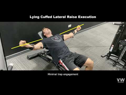 Lying Cuffed Lateral Raise Execution