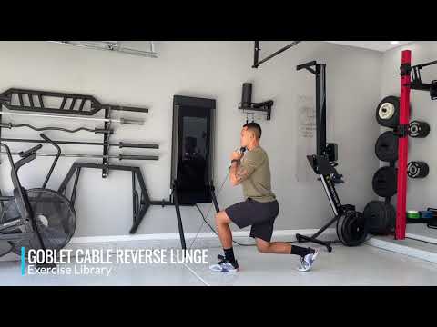 Goblet Cable Reverse Lunge