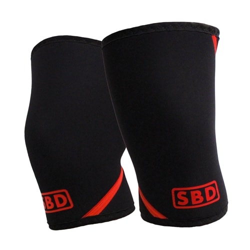 Strength Shop 7mm Inferno Neoprene Knee Sleeves - Black - IPF Approved  (Pair)