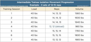 Intermediate Bodybuilding Program Spreadsheet by Ripped Body (5 Day ...