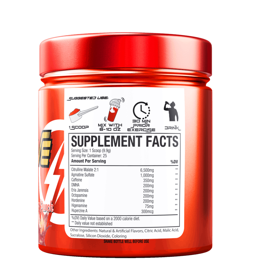 Shockwave Pre Workout Ingredient Label