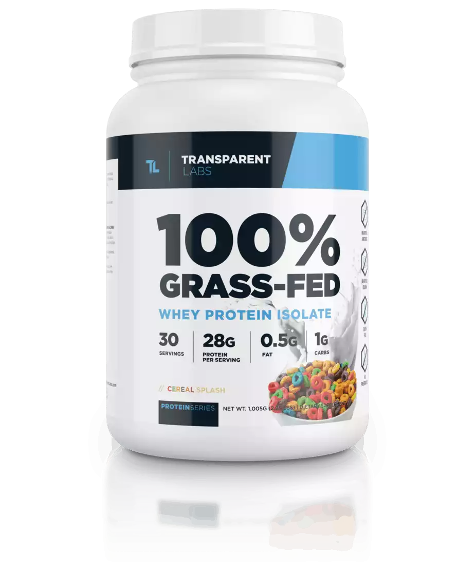 100% Grass Fed Whey Protein Isolate - Transparent Labs