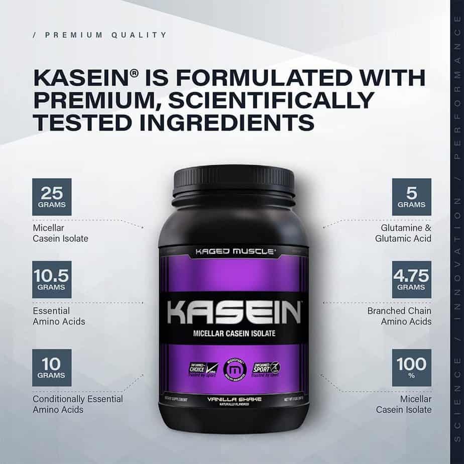 Kaged Muscle Kasein Ingredient Highlights