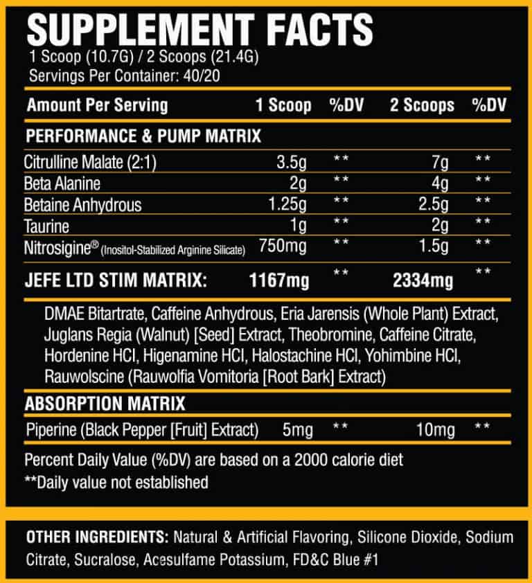 El Jefe Pre Workout Review + Discount [Limited Edition] (2023) Lift Vault