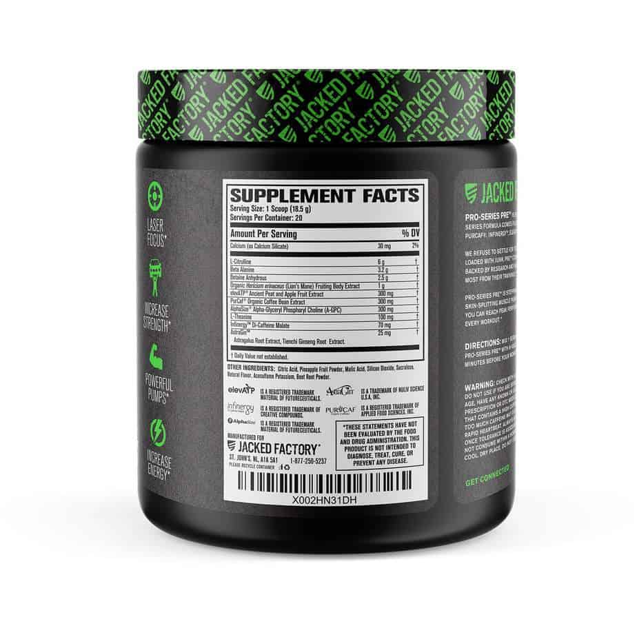 Jacked Factory Pro Series Pre Workout Review (2024) Lift Vault