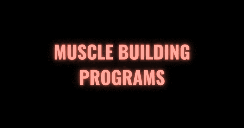 lean muscle building workout programs