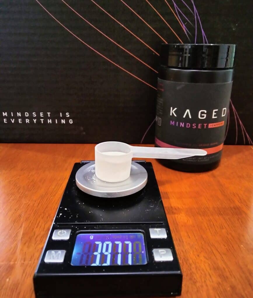 Kaged Mindset nootropic serving size