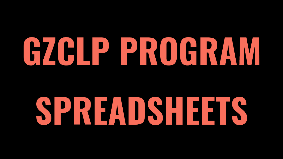 GZCLP Program Spreadsheets, Progression Tips, and Accessories
