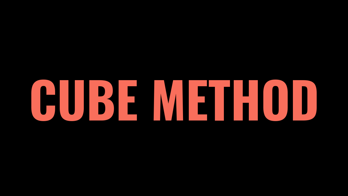 Brandon Lilly's Cube Method Program Spreadsheet