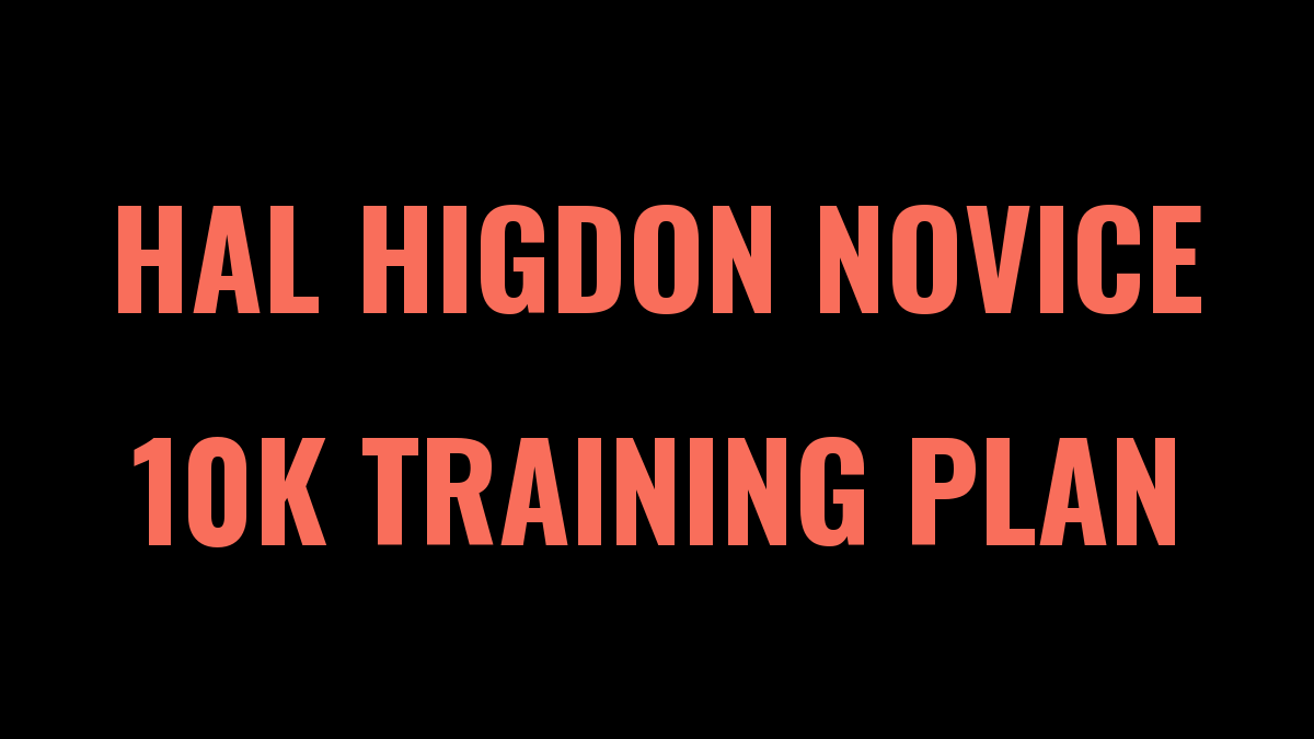 10K Training Program Spreadsheet for Novices