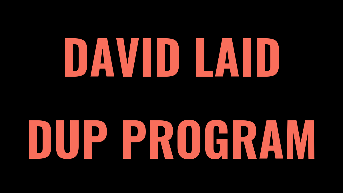 David Laid DUP 6 Day PPL Program
