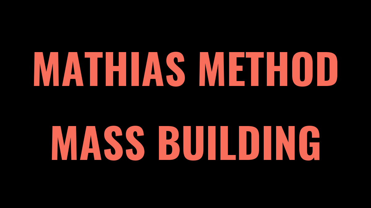 12 Week Mass Building Hypertrophy Workout for Powerlifters (Mathias Method)